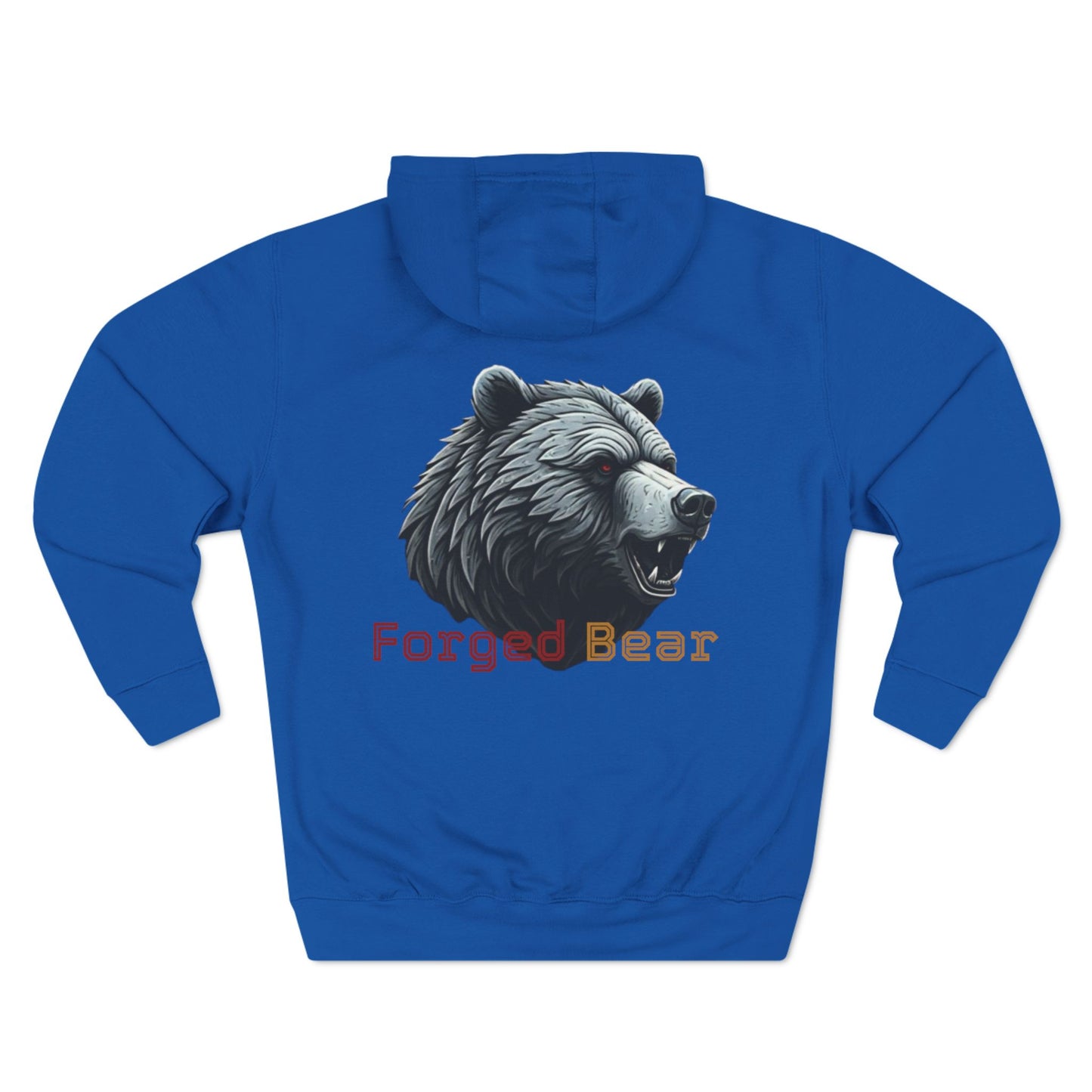 Three-Panel Forged Bear Fleece Hoodie